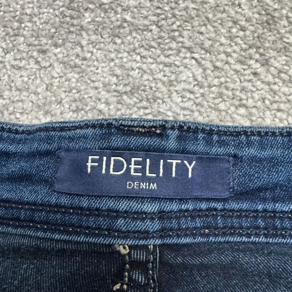 Fidelity Jimmy Satori Slim Fit Straight Leg Denim Jeans Mens 33 Blue Stretch